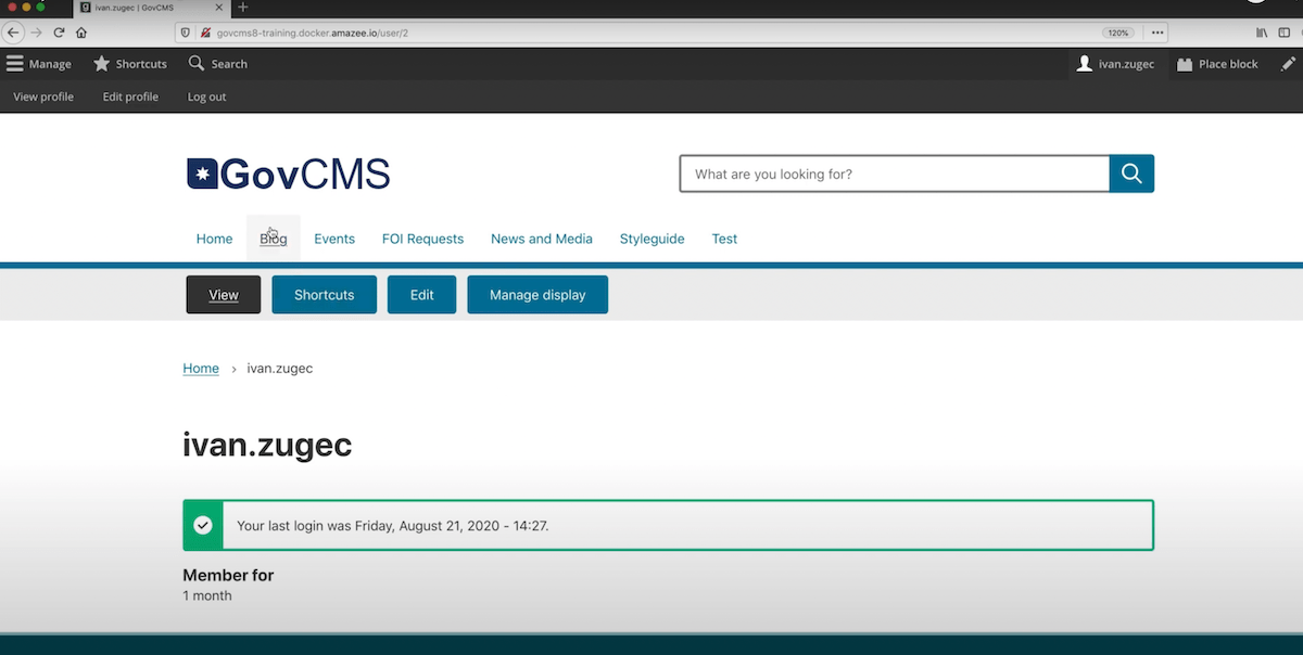 govcms screenshot
