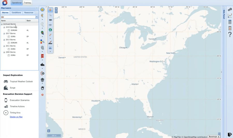 HURREVAC screenshot